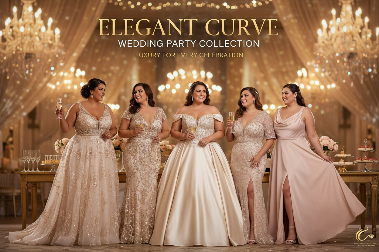 Curve Wedding Party Wear
