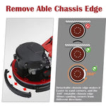 800W Drywall Sander - Red/Black, Electric Drywall Sander with Vacuum Dust Collection, LED Light, Variable Speed 800-1800RPM, Foldable & Extendable Handle, 50pcs Sandpaper Set