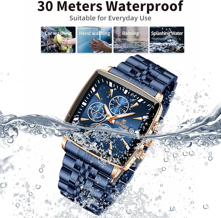 REWARD Rectangle Quartz Wristwatches