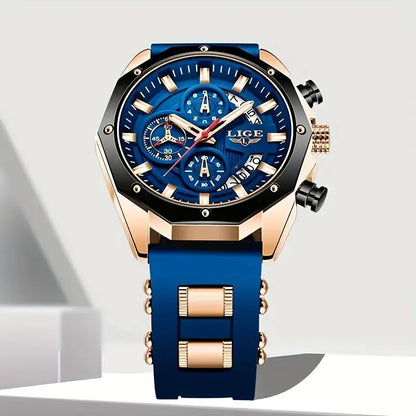 LIGE Men's Chronograph Wristwatch Watch