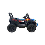 VLRA Super Sport Kids Electric Ride-On Jeep - Blue Off-Road Vehicle with Black Frame, Battery Powered 5-Speed Ride-On Car for Kids Ages 3-5, Outdoor Driving Toy