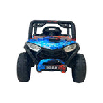 VLRA Super Sport Kids Electric Ride-On Jeep - Blue Off-Road Vehicle with Black Frame, Battery Powered 5-Speed Ride-On Car for Kids Ages 3-5, Outdoor Driving Toy