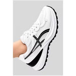 Women’s Lightweight Sport Sneakers – White, Grey & Black