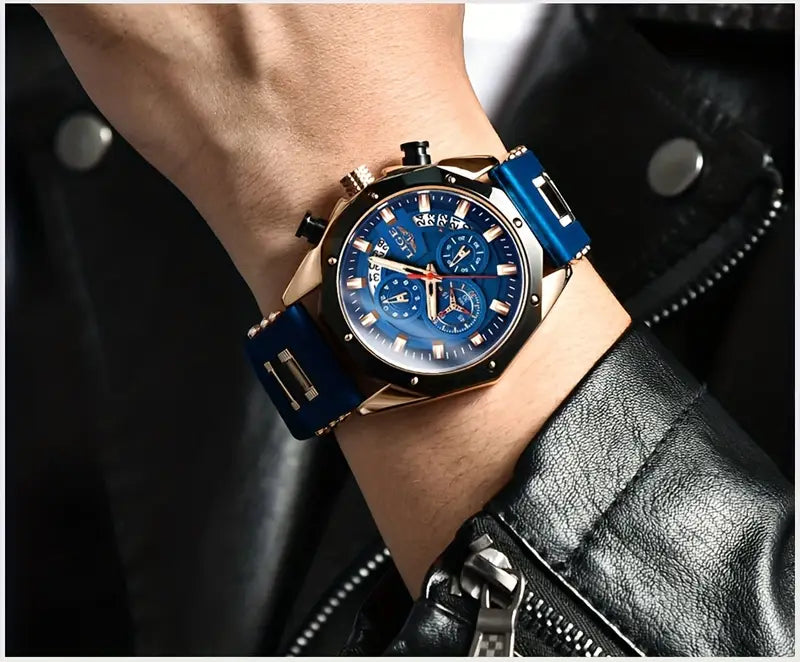 LIGE Men's Chronograph Wristwatch Watch