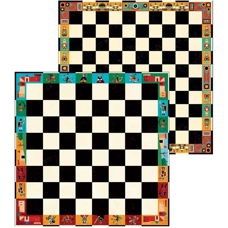 Chess And Checkers Game - Classic Default Color Strategy Board Game, Traditional Chess & Checkers Set for Adults & Kids, Family Tabletop Game for Home, Travel & Game Nights