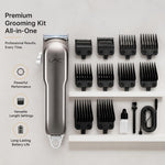 Golden Cordless Hair Clipper with Guide Combs