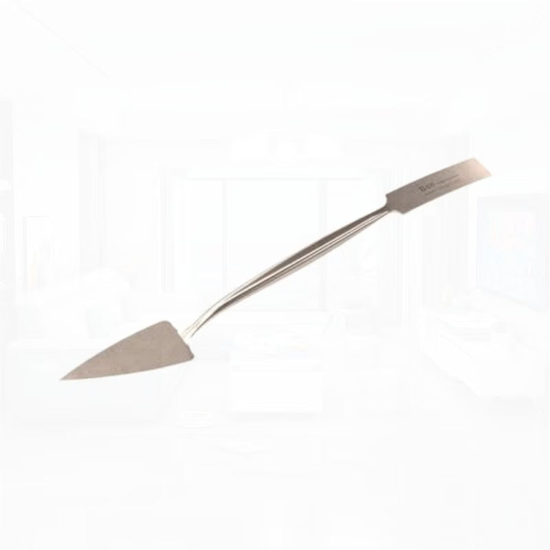 Trowel and Square Tool - Gray, 8-3/4" Forged Steel Blade, Dual Trowel & Square Ends, Hand Tool for Masonry, Stucco, Mortar, Decorative Concrete & Detail Finishing