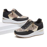 Women's Trendy Dad Sneakers – Thick Sole, Height-Increasing, Side Zipper, Breathable