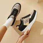 Women's Trendy Dad Sneakers – Thick Sole, Height-Increasing, Side Zipper, Breathable