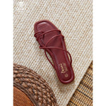Women’s Cross-Strap Flat Sandals – Lightweight and Comfortable Slide Shoes