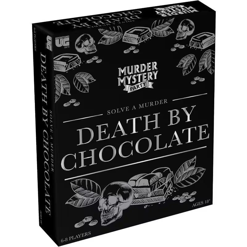 Murder Mystery Party Game - Multicolor Death by Chocolate Mystery Game, Interactive Detective Party Game for Friends & Family, Crime Solving & Clue Game, Fun Indoor Game Night Activity
