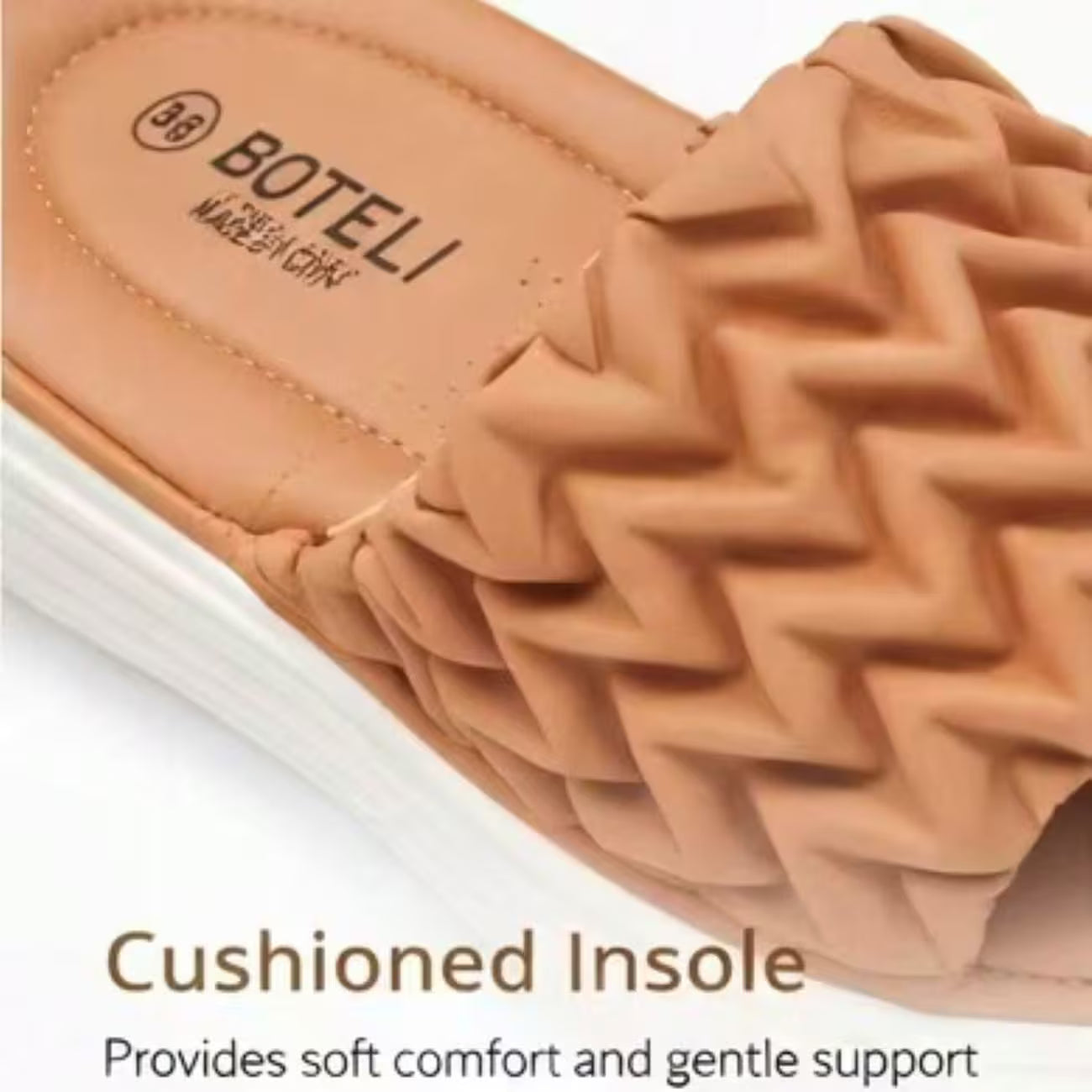 Women’s Quilted Platform Slide Sandals – Open-Toe Wedge Summer Shoes