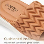 Women’s Quilted Platform Slide Sandals – Open-Toe Wedge Summer Shoes