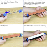 Fixed Angle Knife Sharpener - Blue & Silver, Professional 15 Degree Sharpening System with Speed Clip, 6 Sharpening Stones, Adjustable Knife Sharpening Kit for Home & Kitchen Use