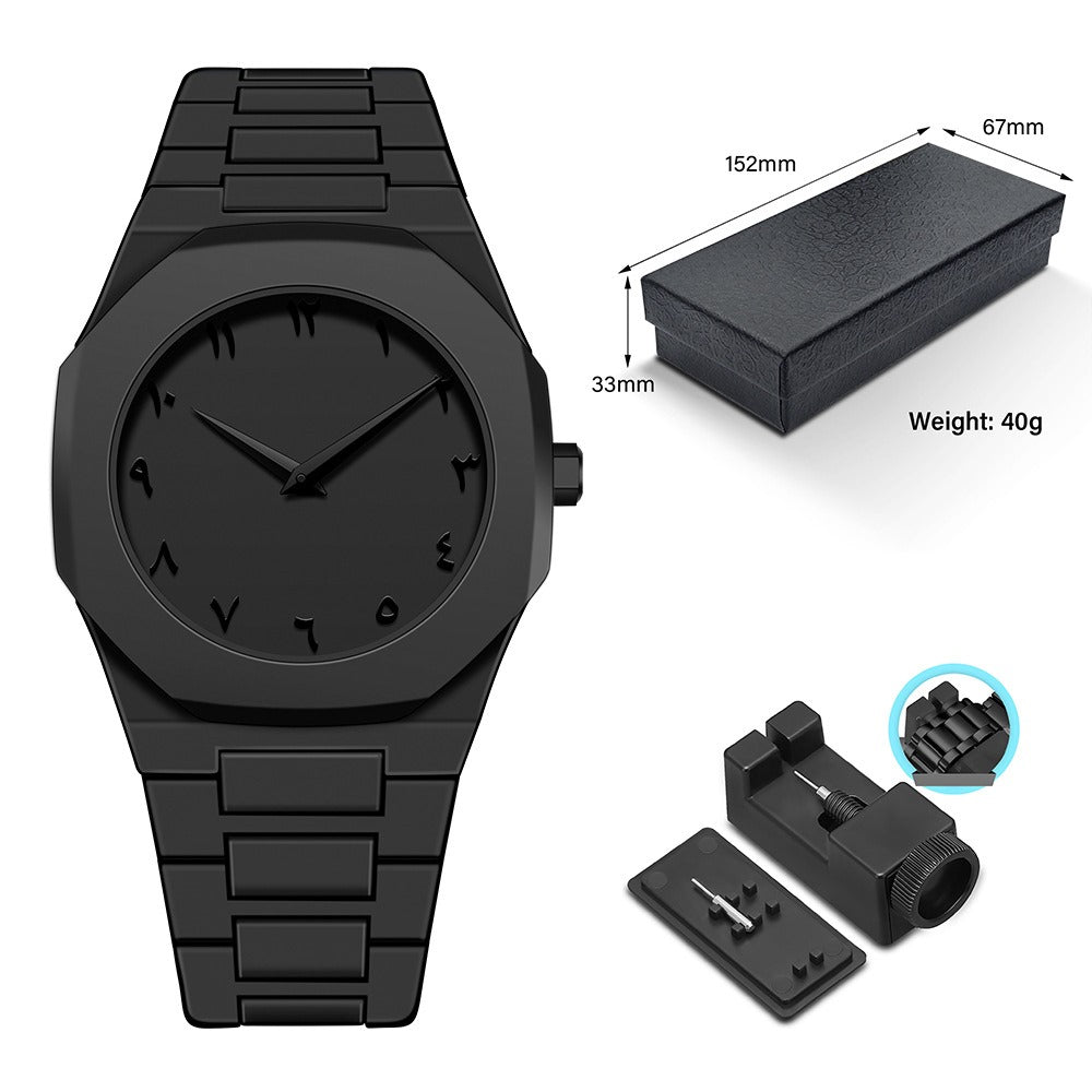 Black Aura Watch – Where Arabic Heritage Meets Modern Minimalism