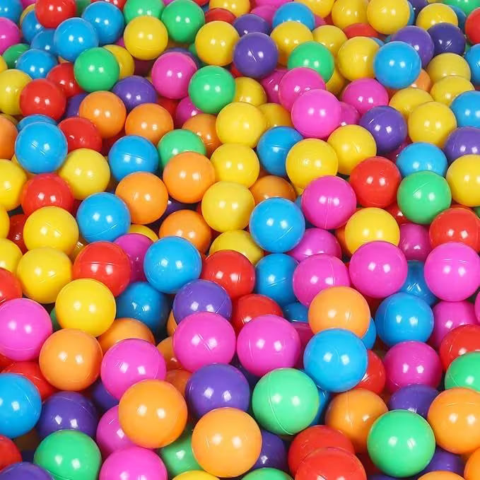 50pcs Colorful Ocean Balls - Multicolor Soft Plastic Ball Pit Balls, Funny Baby & Kids Swim Pit Toy, Water Pool Ocean Wave Balls, Indoor & Outdoor Play Balls, Sensory Play Toy for Toddlers