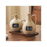 550ml Ceramic Oil & Sauce Dispenser Bottle – Thick Ceramic Kitchen Condiment Container