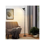 144.78cm Modern LED Floor Lamp - Black, Dimmable Standing Reading Lamp, 3000K-6500K Adjustable Color Temperature, Touch Switch, Adjustable Brightness & Height, USB Powered, Stylish Floor Light for Bedroom & Living Room