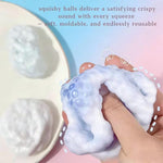 Mixed Color Ice Skin Shape Crunchy Stress Balls – 2pcs Moldable Squeeze & Sensory Fidget Toy Set