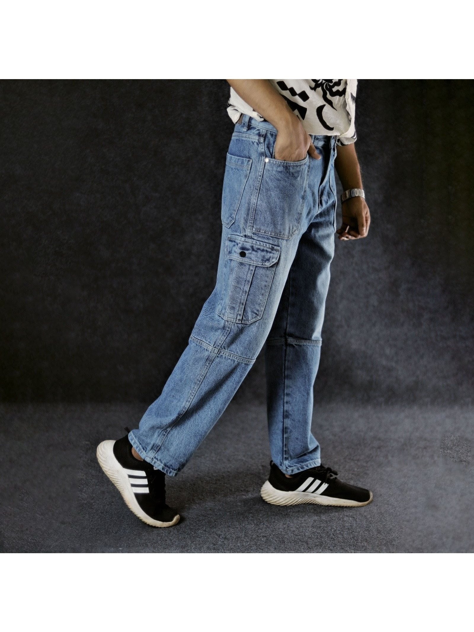 Men’s Loose-Fit Casual Cargo Jogger Pants – Youth Athletic Pants with Elastic Cuffs (Copy)