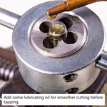 1pc M25 x 1.5 Metric Adjustable Thread Die - Steel Round Die, Right-Hand Threading Tool, External Thread Repair, Correcting & Cleaning Tool for Metal & Plastic