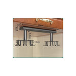 2-Piece Aluminum Wall-Mounted Kitchen Hooks – Dual Rotating Storage Organizer