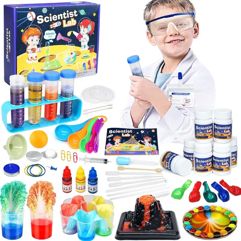 Multicolor 72+ Piece Science Lab Experiment Kit – Educational Science Toys & Learning Games for Kids Ages 8+