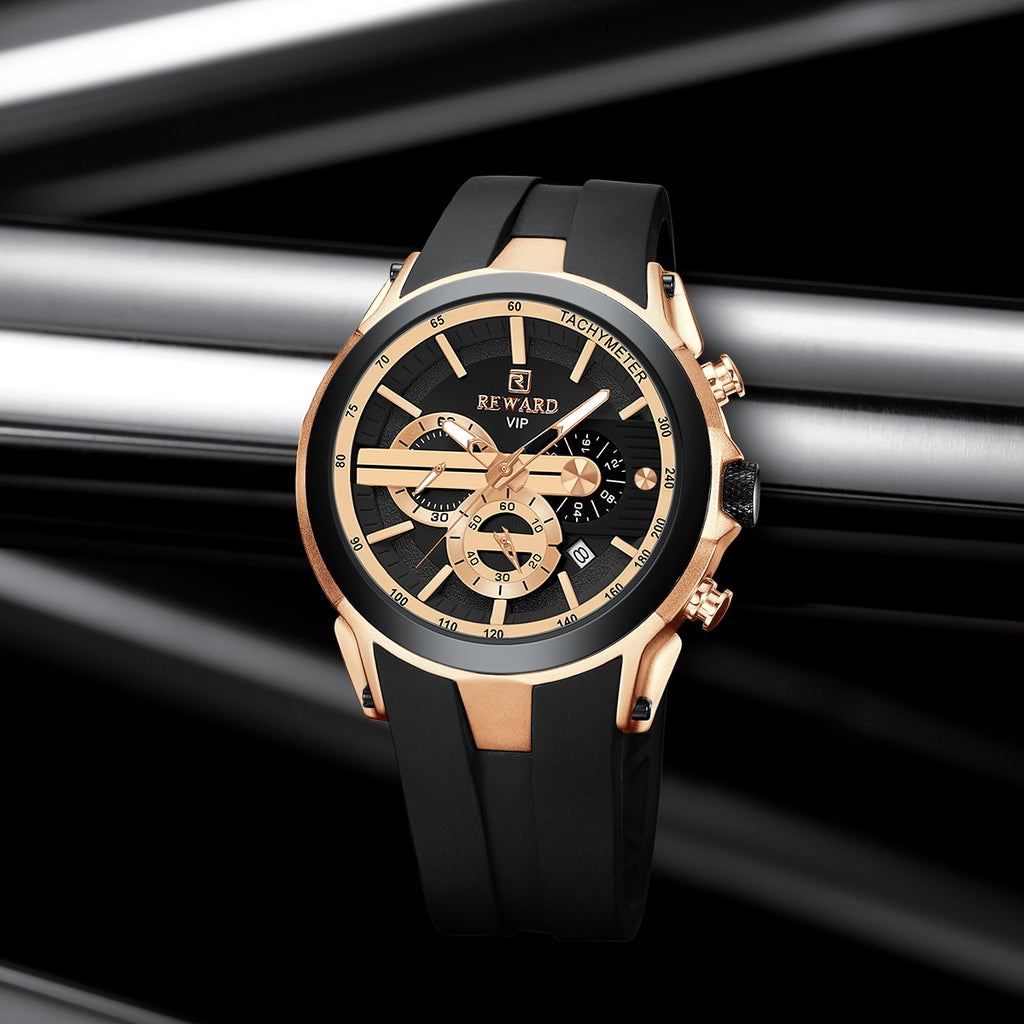 REWARD VIP Men's Chronograph Watch – Luminous & Waterproof