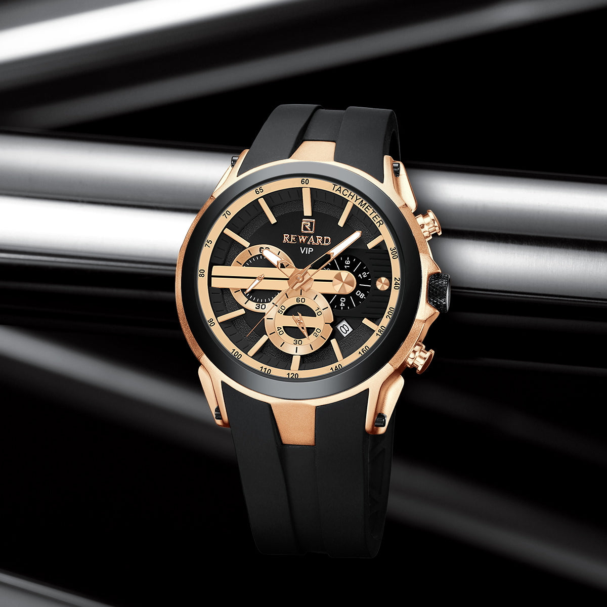 REWARD VIP Men's Chronograph Watch – Luminous & Waterproof