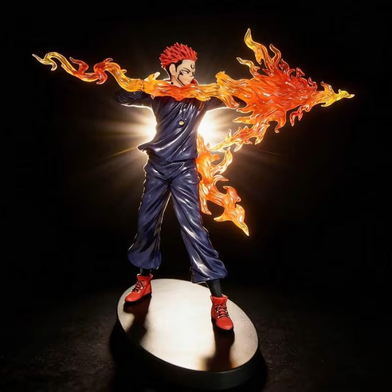 Itadori Yuuji Battle Version Statue – Multi-Color Anime Collectible Figure with Stand for Desk, Office & Display, Gift for Anime Fans