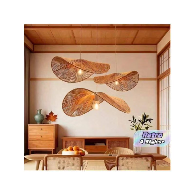 Handwoven Lamp Shade – Multi-Color, 30cm/40cm Decorative Replacement Lampshade for Ceiling Light, Pendant Lamp, Table Lamp & Home Lighting Decor