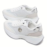 2025 Lightweight Running Shoes – Round Toe, Thick Platform, Non-Slip Sole