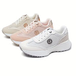 2025 Lightweight Running Shoes – Round Toe, Thick Platform, Non-Slip Sole