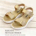 Women’s Open-Toe Wedge Sandals – Lightweight Platform Heels with Ankle Straps