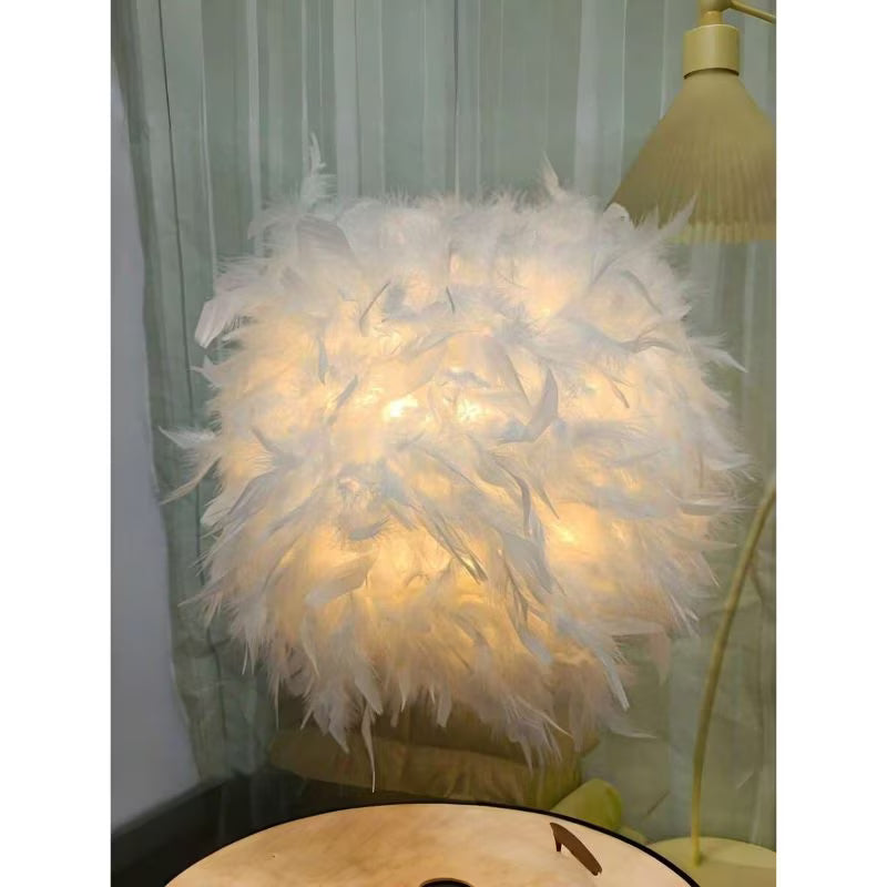 1pc Warm Flame Artificial Globe Lampshade - White, 30cm Small Size, Pull-On Style Globe with Holder, Modern Decorative Lampshade for Living Room, Bedroom, Parties & Events
