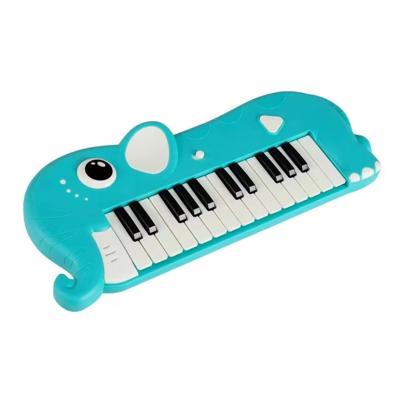 Multicolor Elephant Electronic Keyboard for Kids – 25 Demo Songs Musical Piano Toy with Light Effects
