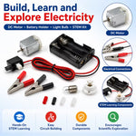 Multicolor 8-Piece Educational Electric Circuit Kit – STEM DIY Electronics Learning Set for School Projects