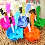 7-Piece DIY Face Mask Mixing Tool Set – Bowl, Brush, Stick & Measuring Spoons