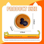 Blueberry Squishy Toy – Yellow Chubby Food-Grade Silicone Squeeze Fidget Toy