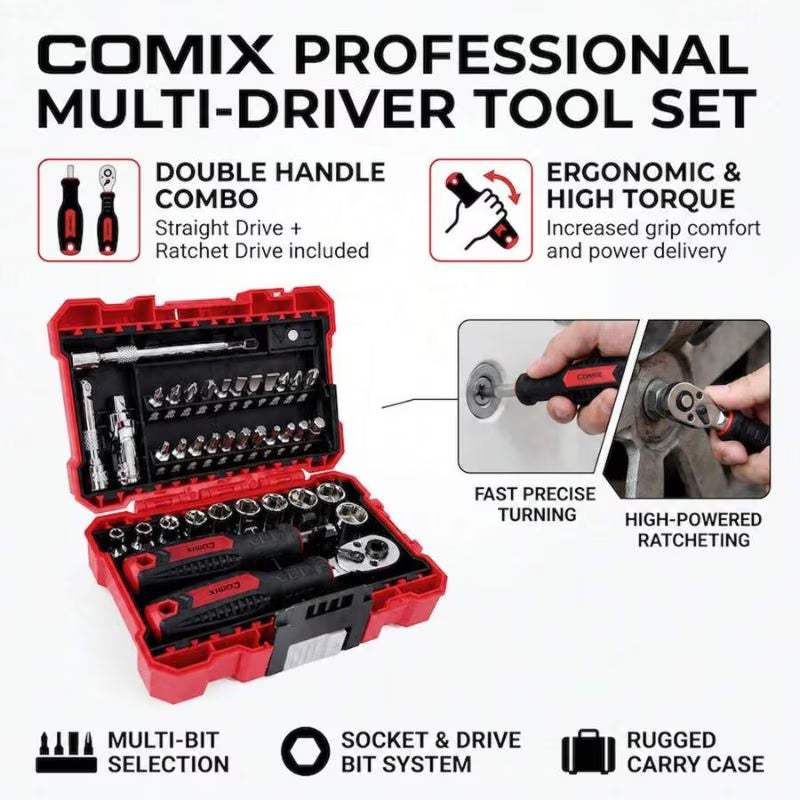 38-in-1 Precision Screwdriver Set - QX-T038, High-Precision Magnetic Tips, Small Bit Adapter, Magnetic Extension, Multi-Functional Repair Tool Kit, Storage Box for Home, Electronics, Car Repair & Decoration