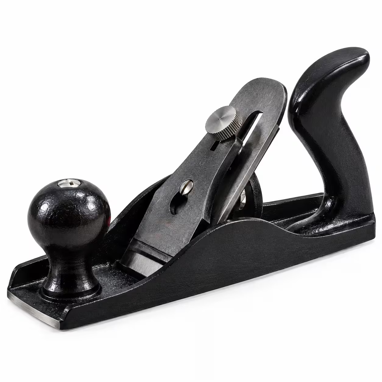 A3 Iron Hand Plane – Black, 45mm Adjustable Cutter, 235mm Manual Wood Planer for Woodworking, Timber Trimming, Surface Levelling & Furniture Finishing