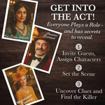 Murder Mystery Party Game - Multicolor Death by Chocolate Mystery Game, Interactive Detective Party Game for Friends & Family, Crime Solving & Clue Game, Fun Indoor Game Night Activity