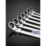 12PCS Reversible Combination Wrench Set – Silver & Black, 8–19mm Aluminum Alloy Hand Wrenches with Durable Design for Automotive, Workshop, Repair & DIY Use