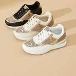 Women's Fashionable Casual Sneakers – Breathable Mesh, Soft Sole, Raised Platform