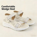 Women’s Open-Toe Wedge Sandals – Lightweight Platform Heels with Ankle Straps