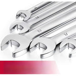 12pcs Flexible Ratchet Wrench Set (8mm-19mm) (silver/gray) - Metric Combo Flex-Head Spanner Kit, Chrome Vanadium Steel with Storage Box