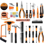 80PCS Hand Tool Set – Black & Silver, Carbon Steel Screwdrivers, Socket Set, Wrench & Pliers with Hard Carrying Case for Home, Office, Workshop & DIY Use