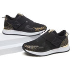 Desai Women's Color-Block Slip-On Sneakers – Breathable Mesh, Soft Sole, Casual Walking Shoes