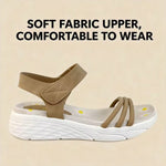 Women’s Floral Wedge Sandals – Open-Toe Ankle-Strap Summer Shoes