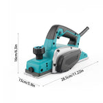 Corded Electric Hand Planer - Blue, 3-1/4" Cutting Width, 1000W 15000RPM High-Speed Powerful Handheld Wood Planer, Wood Chamfer & Smoothing Tool for Carpentry, Woodworking & DIY